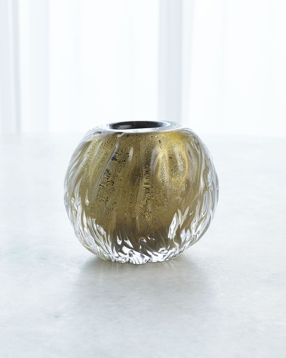 Image 2 of 2: Round Swirl Vase - 5"