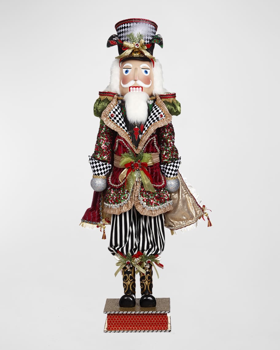 Mark Roberts 50" Black and White Nutcracker Horchow