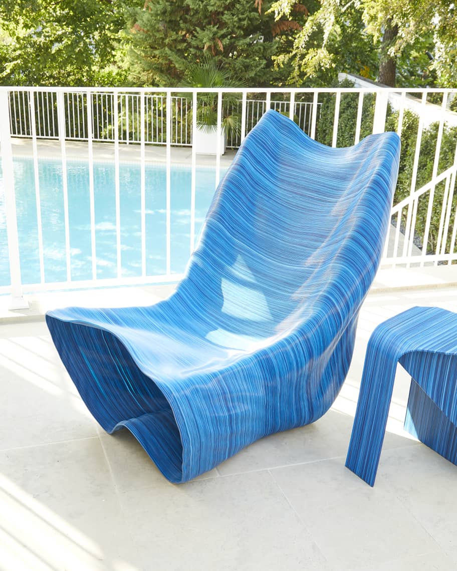 Teal outdoor lounge chair best sale