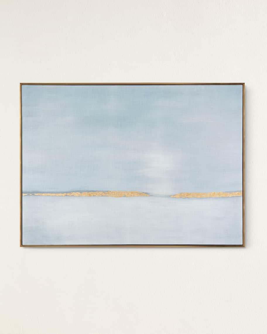 Image 1 of 2: "Linen Dreams Gold" Giclee Wall Art by Claire Gowdy