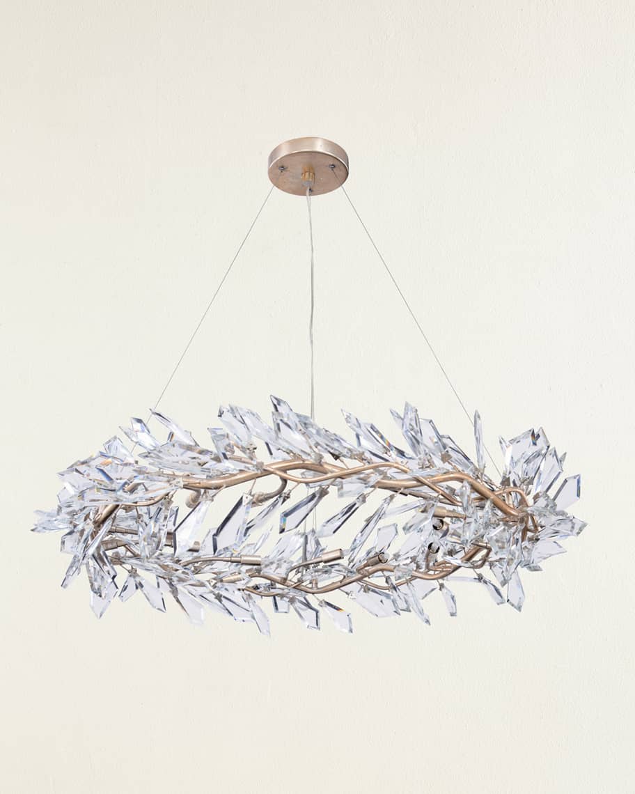 Image 1 of 4: Kotta Twelve Light Cut Crystal Pendant Chandelier 