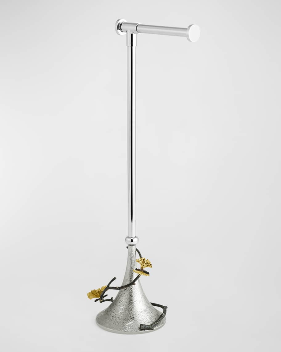 Image 3 of 5: Butterfly Ginkgo Toilet Paper Stand