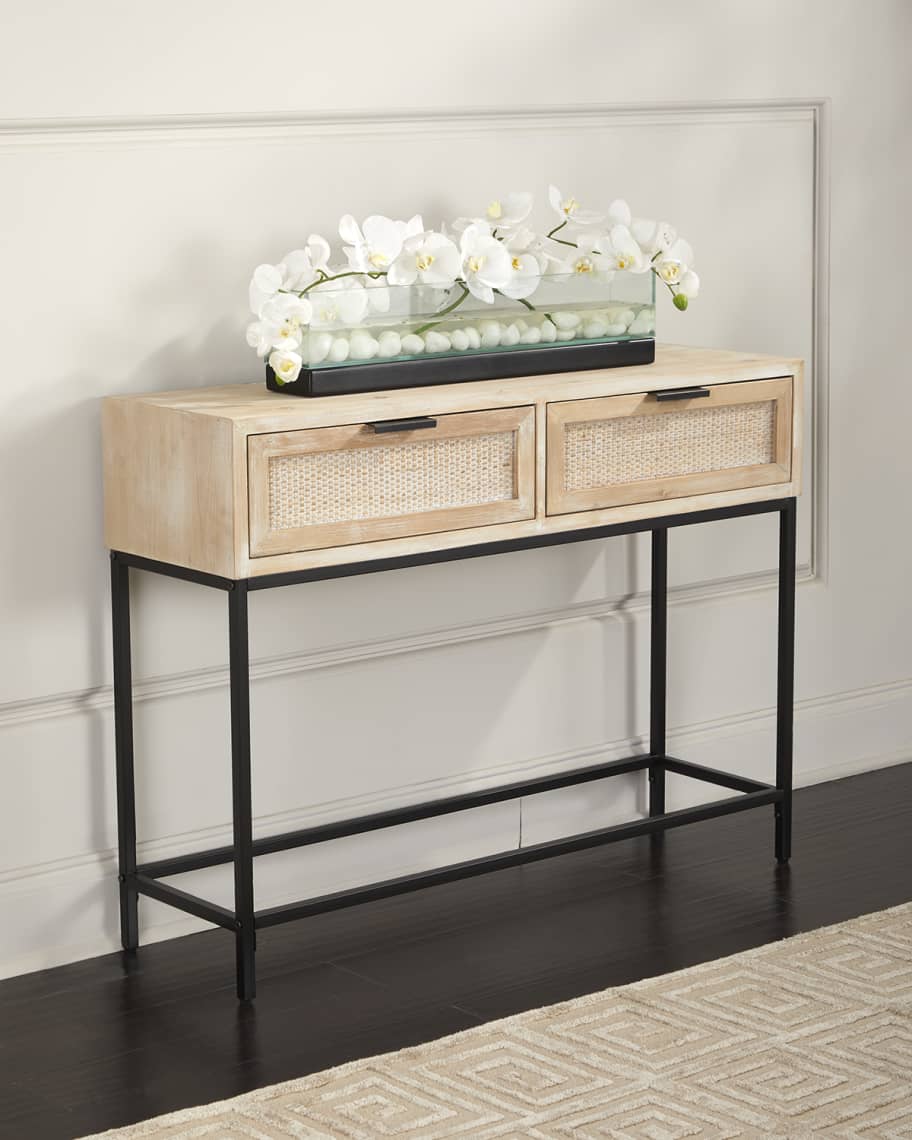 Reed console table deals