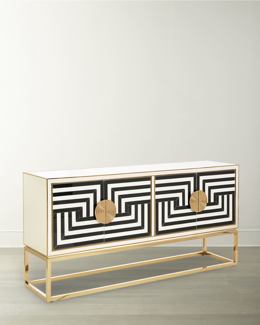 Image 3 of 6: Op Art Credenza