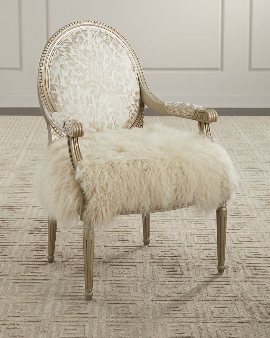White company sales sheepskin chair