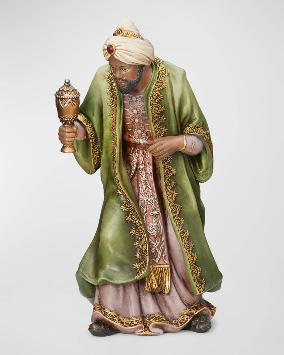 Image 1 of 1: 17.5"H Standing King Balthazar 19" Scale Nativity Figure