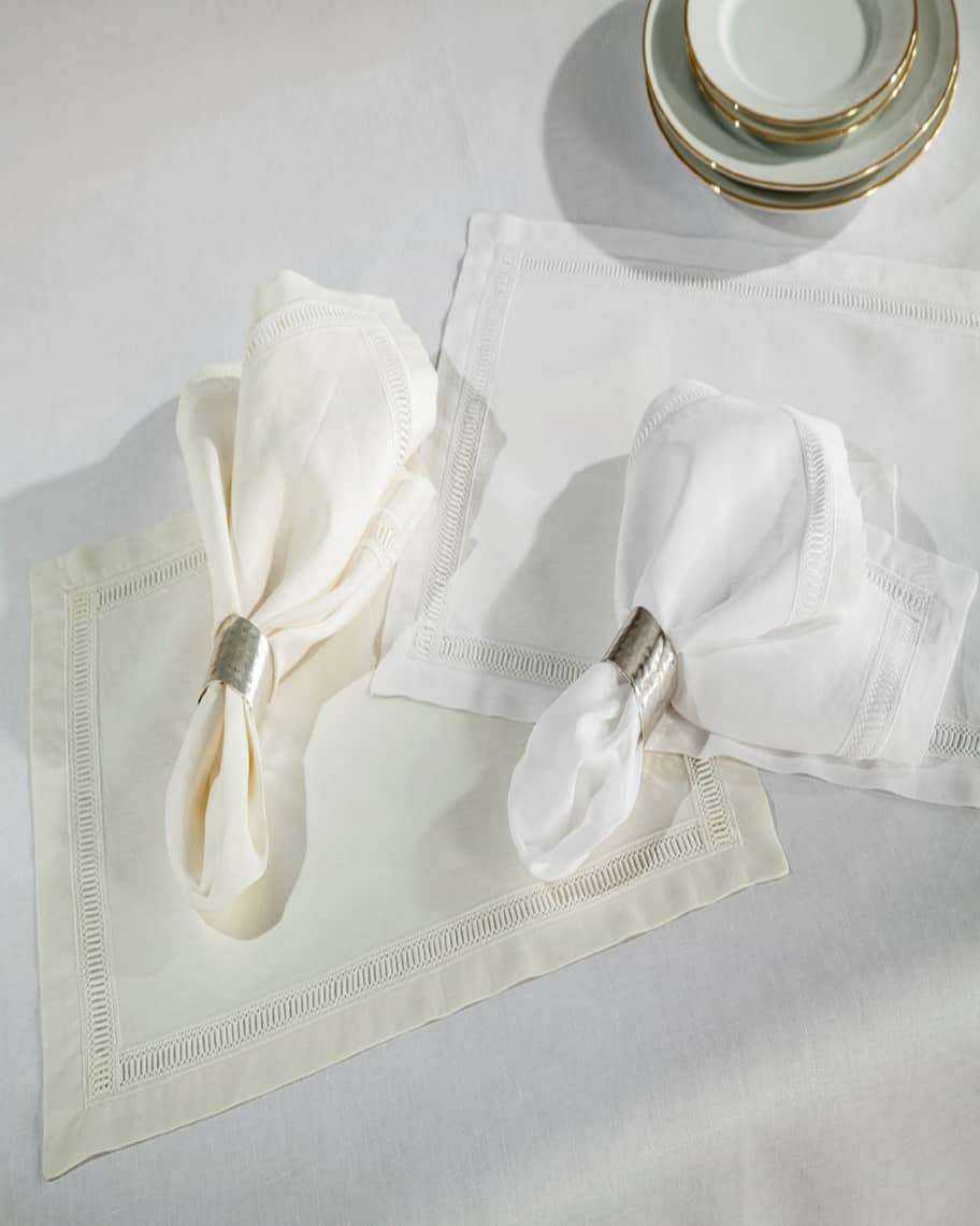 Home Treasures Doric Linen Dinner Napkins, Set of 6