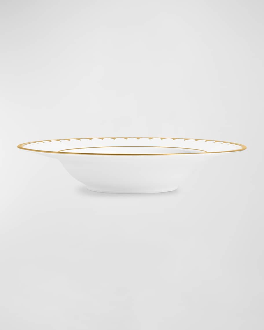 Image 2 of 3: Aegean Filet 24K Gold-Plated Soup Plate