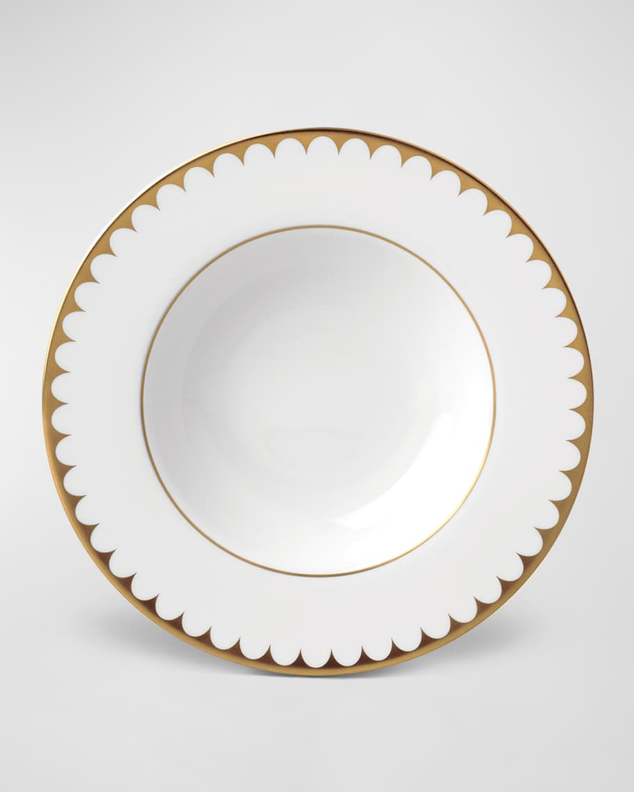 Image 1 of 3: Aegean Filet 24K Gold-Plated Soup Plate