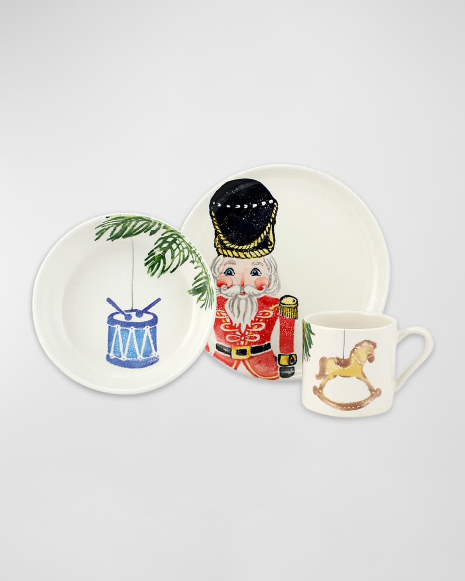 Vietri Christmas Nutcracker 3Piece Bambini Set Horchow