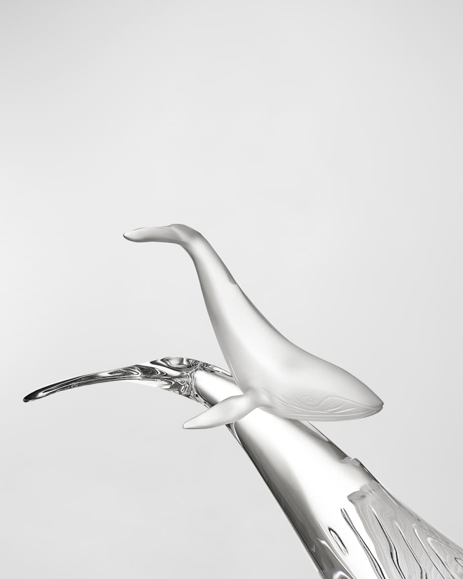 Image 2 of 2: Ocean Giants Crystal Sculpture, 8.3"