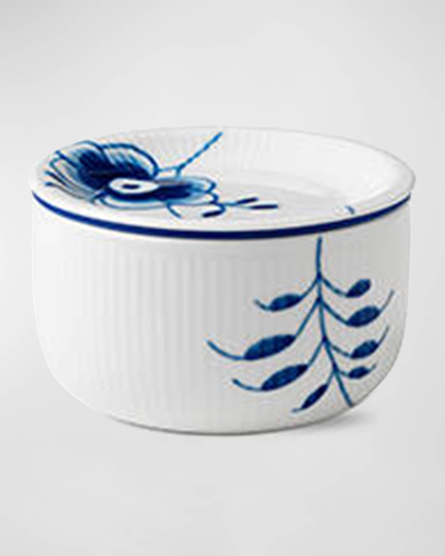   Blue Fluted Mega 皿 21cm Royal Copenhagen Blue Fluted Floral Pattern Porcelain Mega