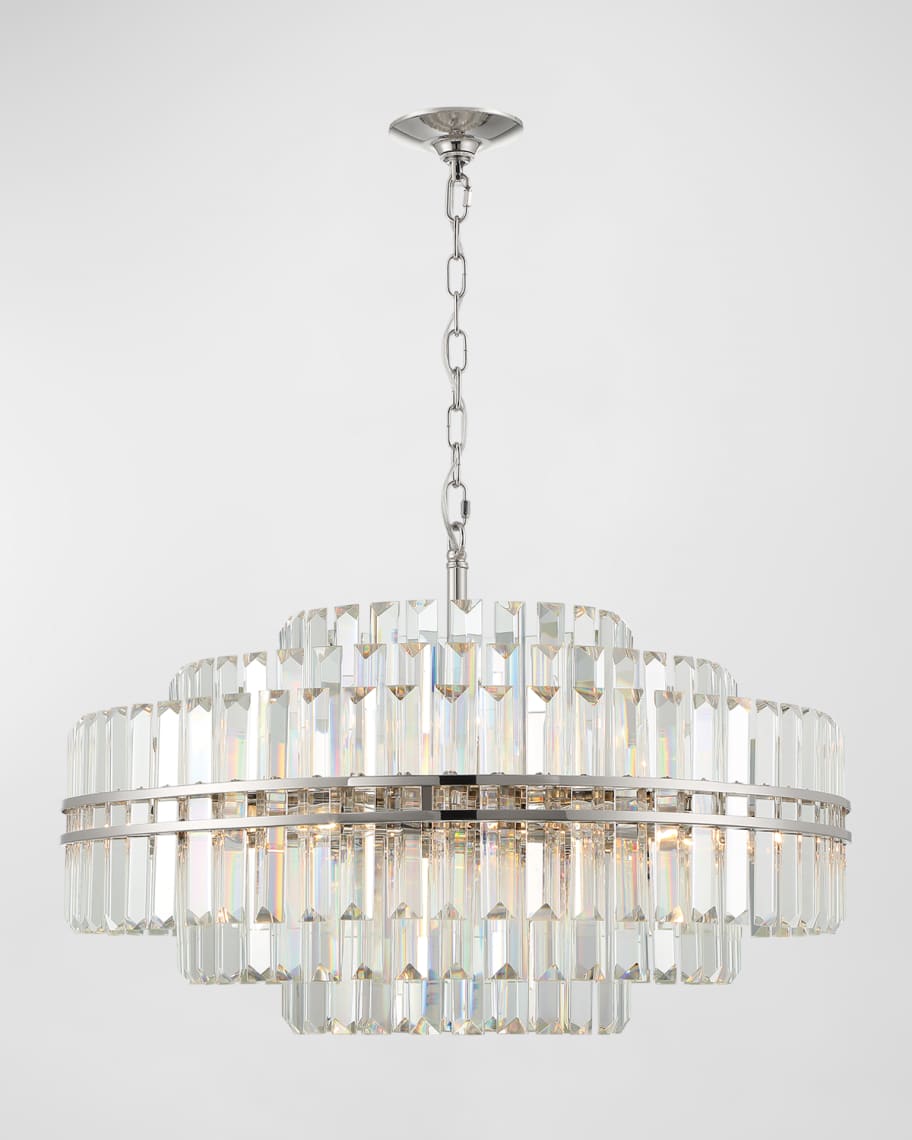 Crystorama HAY-1407-PN Hayes 16 Light Polished Nickel Chandelier