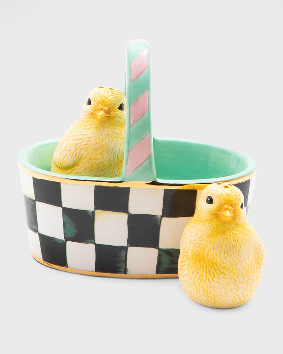 Image 3 of 4: Spring Basket Salt & Pepper Set 