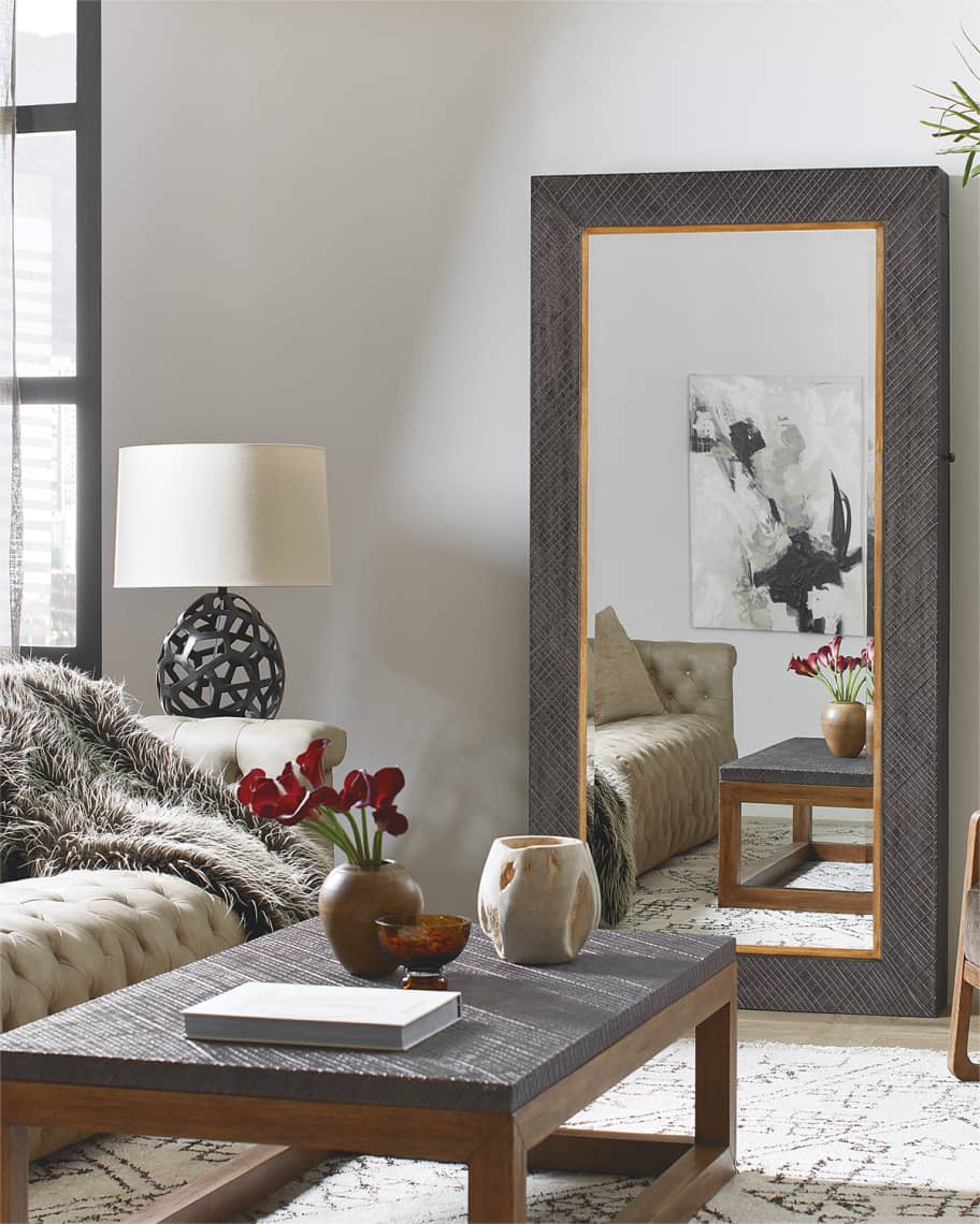 Gray floor mirror outlet