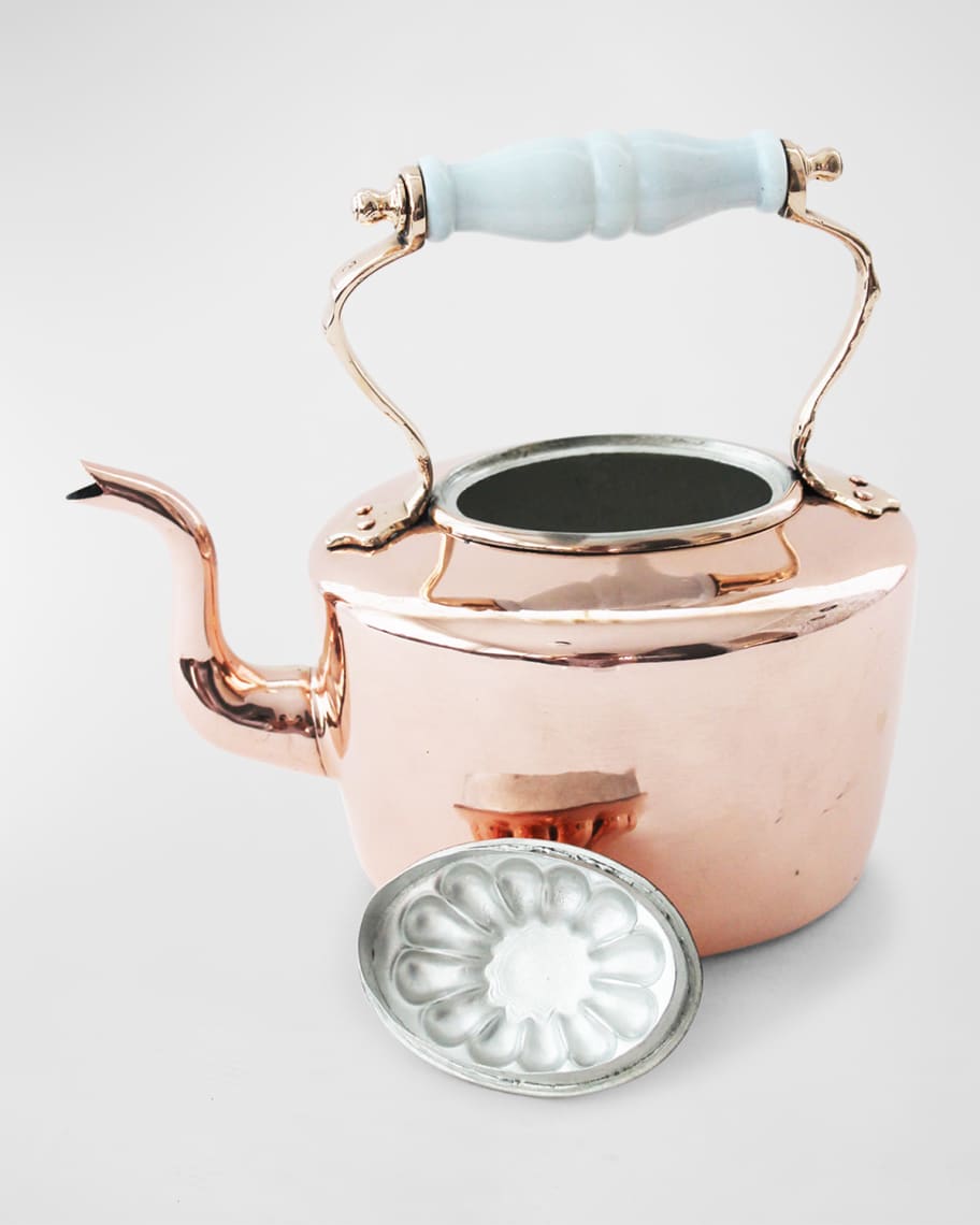 Image 2 of 2: English Tea Kettle with Handle 
