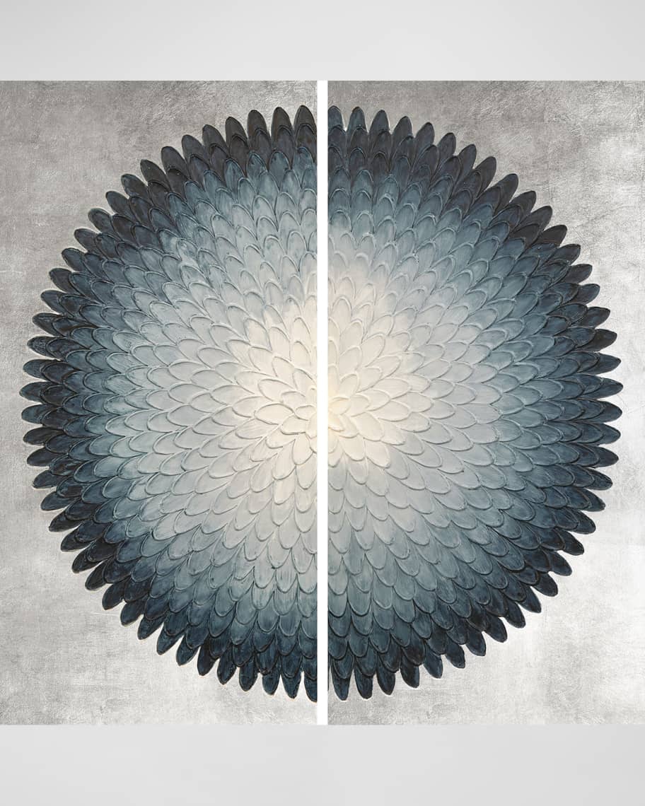 "Mono Indigo" Painting by Savannah Yanni, Set of 2