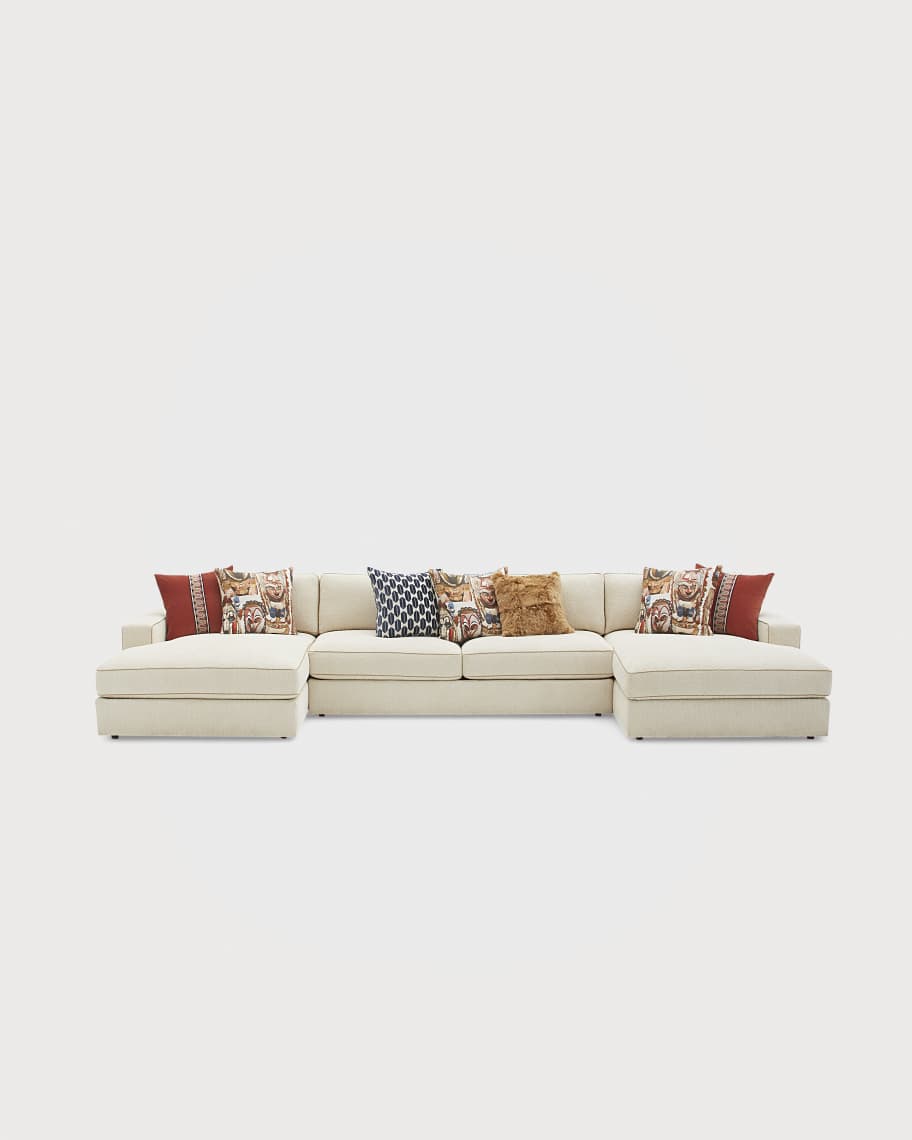 Image 2 of 3: Chana Double Chaise Sectional 176" 