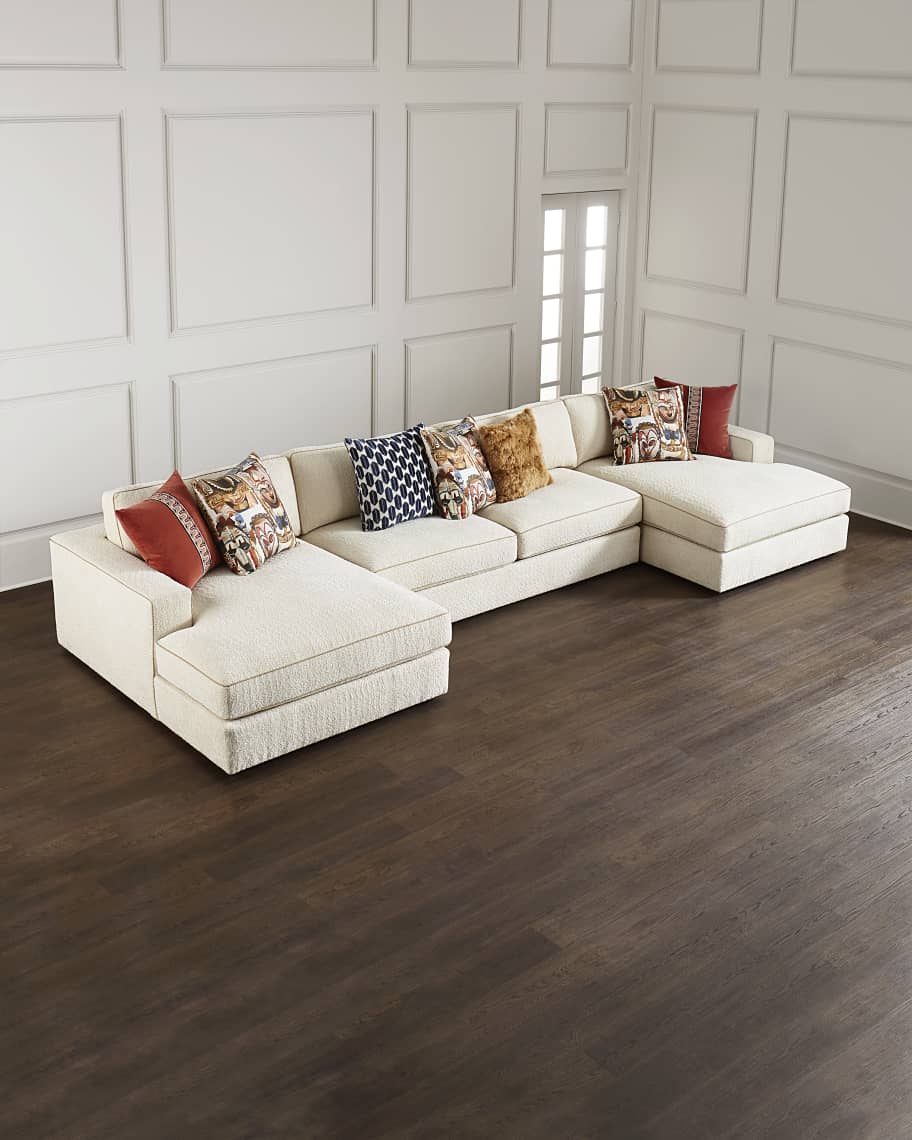 Image 1 of 3: Chana Double Chaise Sectional 176" 