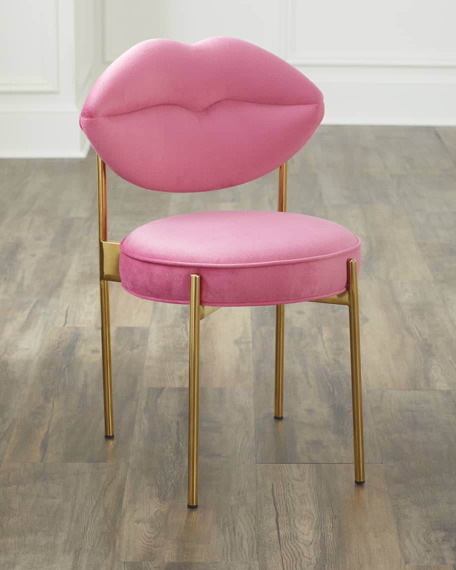 Hot pink sales vanity chair