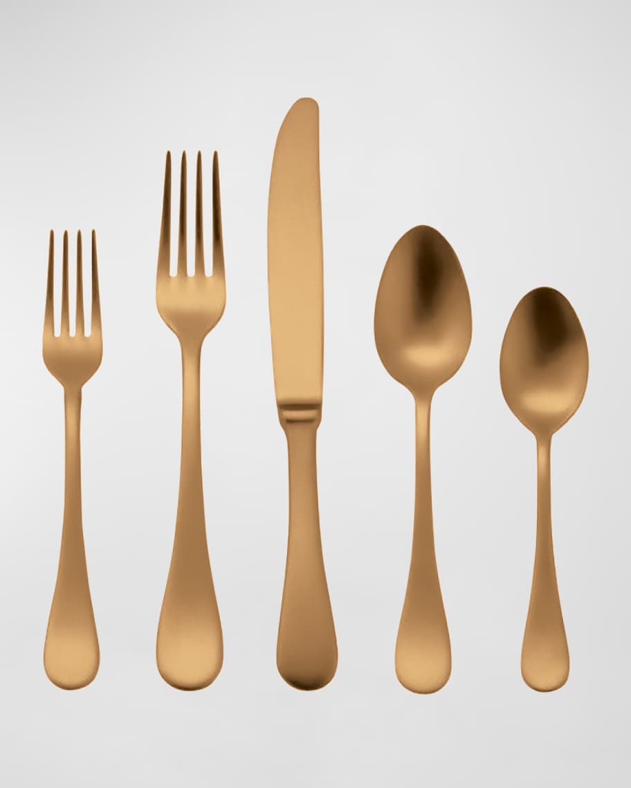 Image 1 of 2: Brescia Oro Ice 20-Piece Flatware Set 