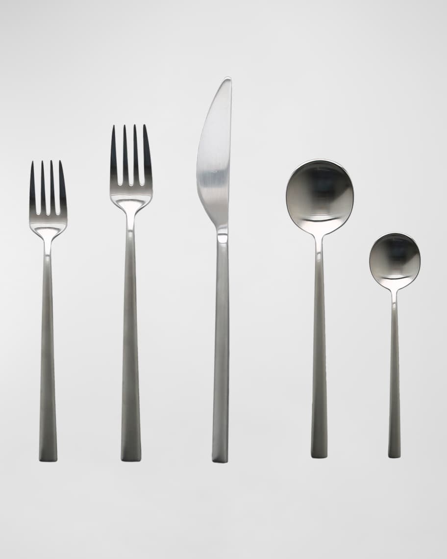 Image 1 of 2: Modiva Ice 5-Piece Flatware Set 