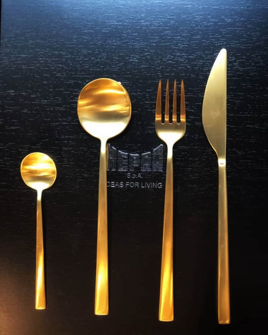 Image 2 of 2: Movida Oro Ice 5-Piece Flatware Set 