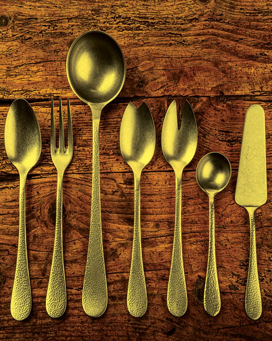 Image 2 of 2: Epoque Pewter Oro 7-Piece Serving Set 