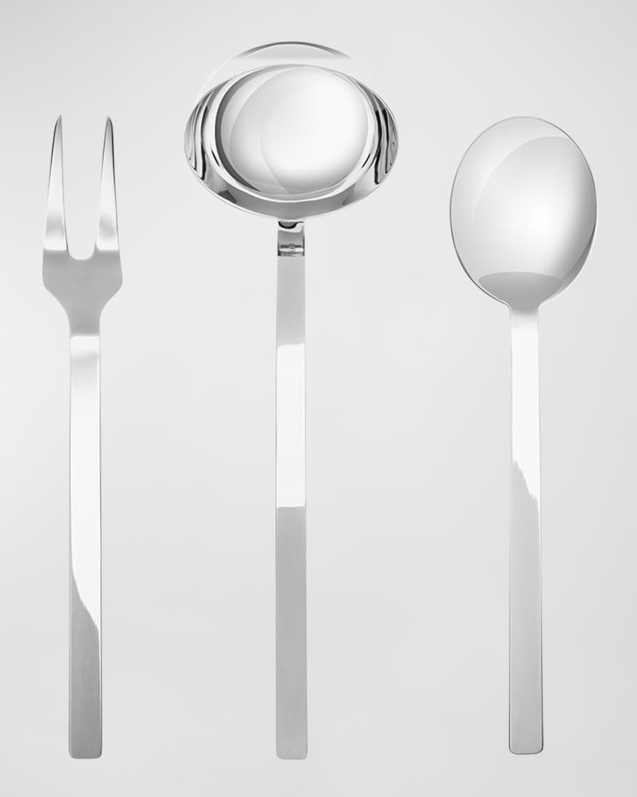 Image 1 of 1: Stile Ice 3-Piece Serving Set 