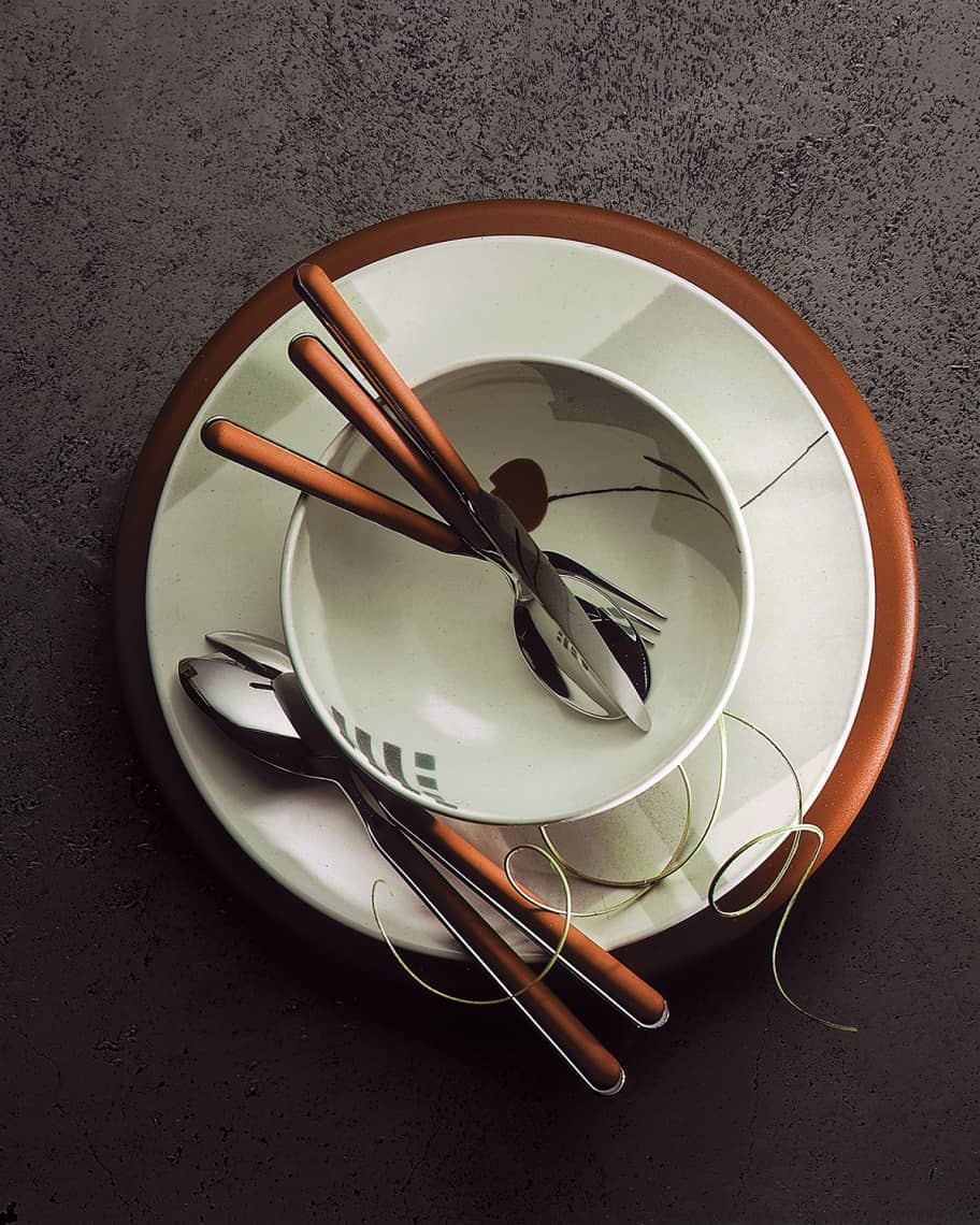 Image 2 of 2: Fantasia Rust 5-Piece Flatware Set 