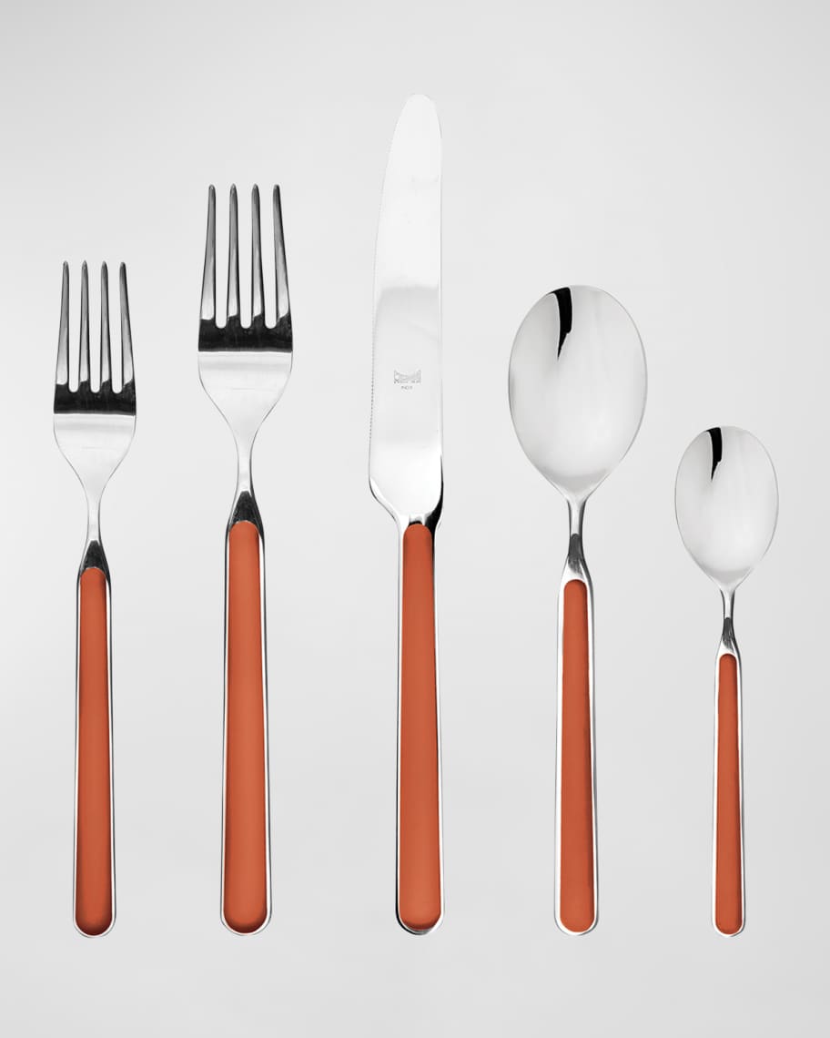 Image 1 of 2: Fantasia Rust 20-Piece Flatware Set 
