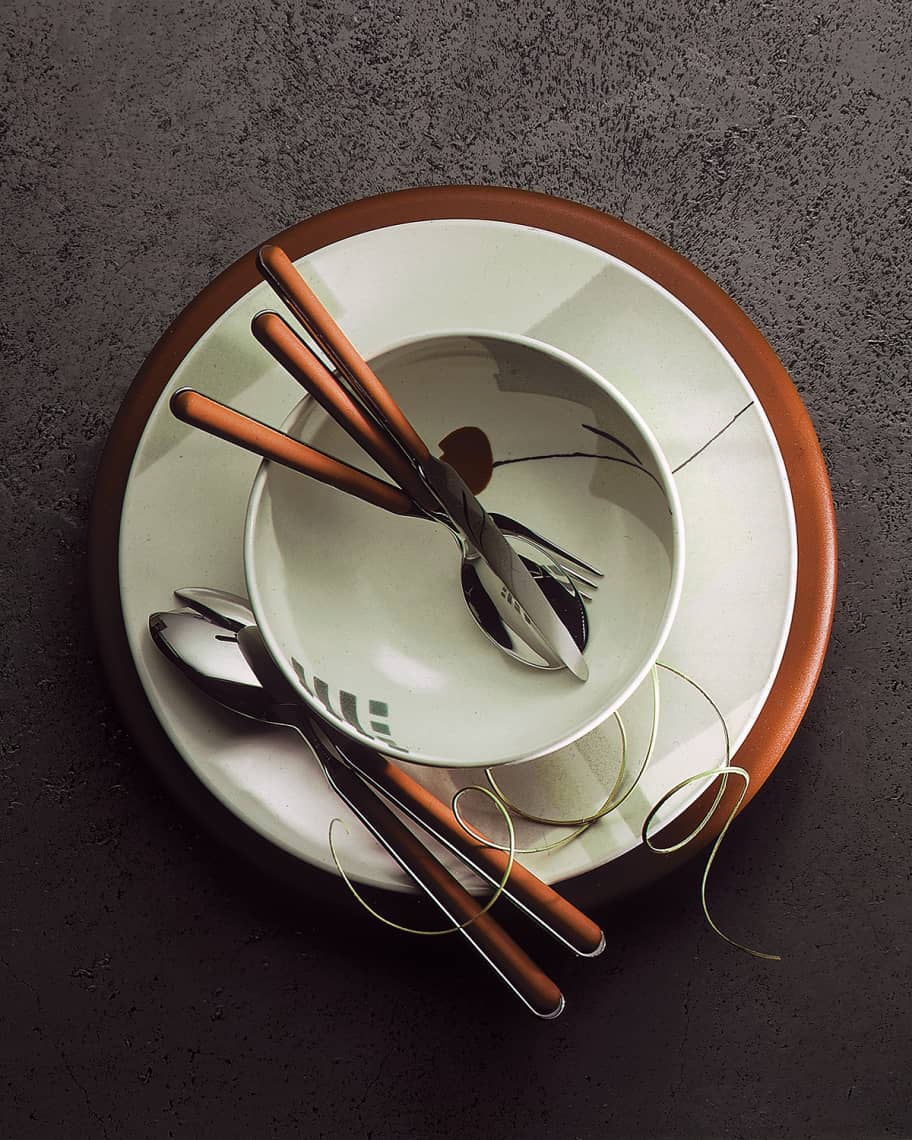 Image 2 of 2: Fantasia Rust 2-Piece Salad Serving Set 