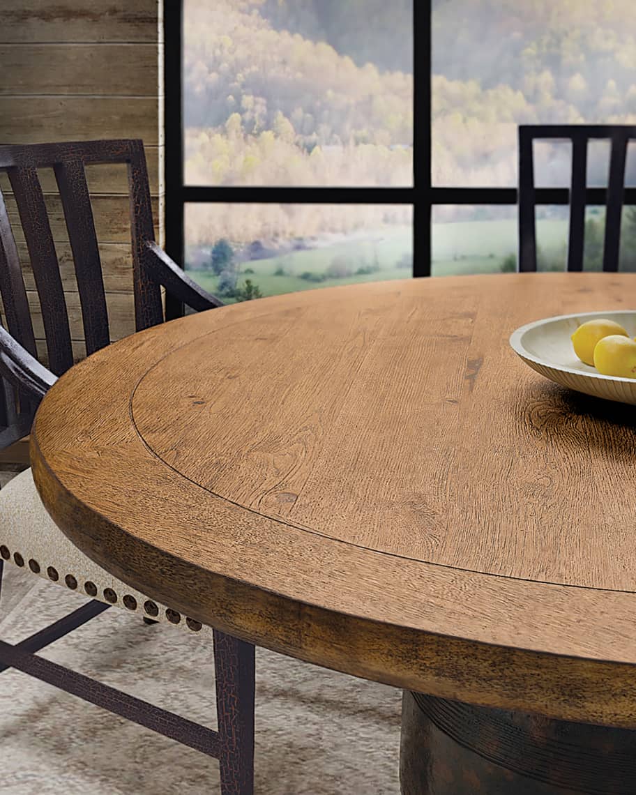 Image 2 of 6: Big Sky Round Dining Table