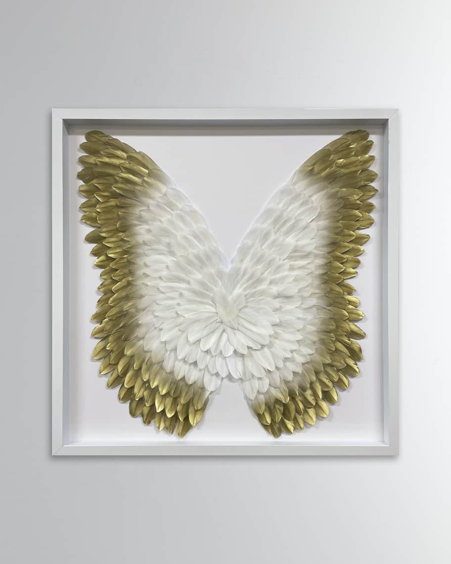 The Oliver Gal Artist Co. Gold Ombre Feather Wings | Horchow