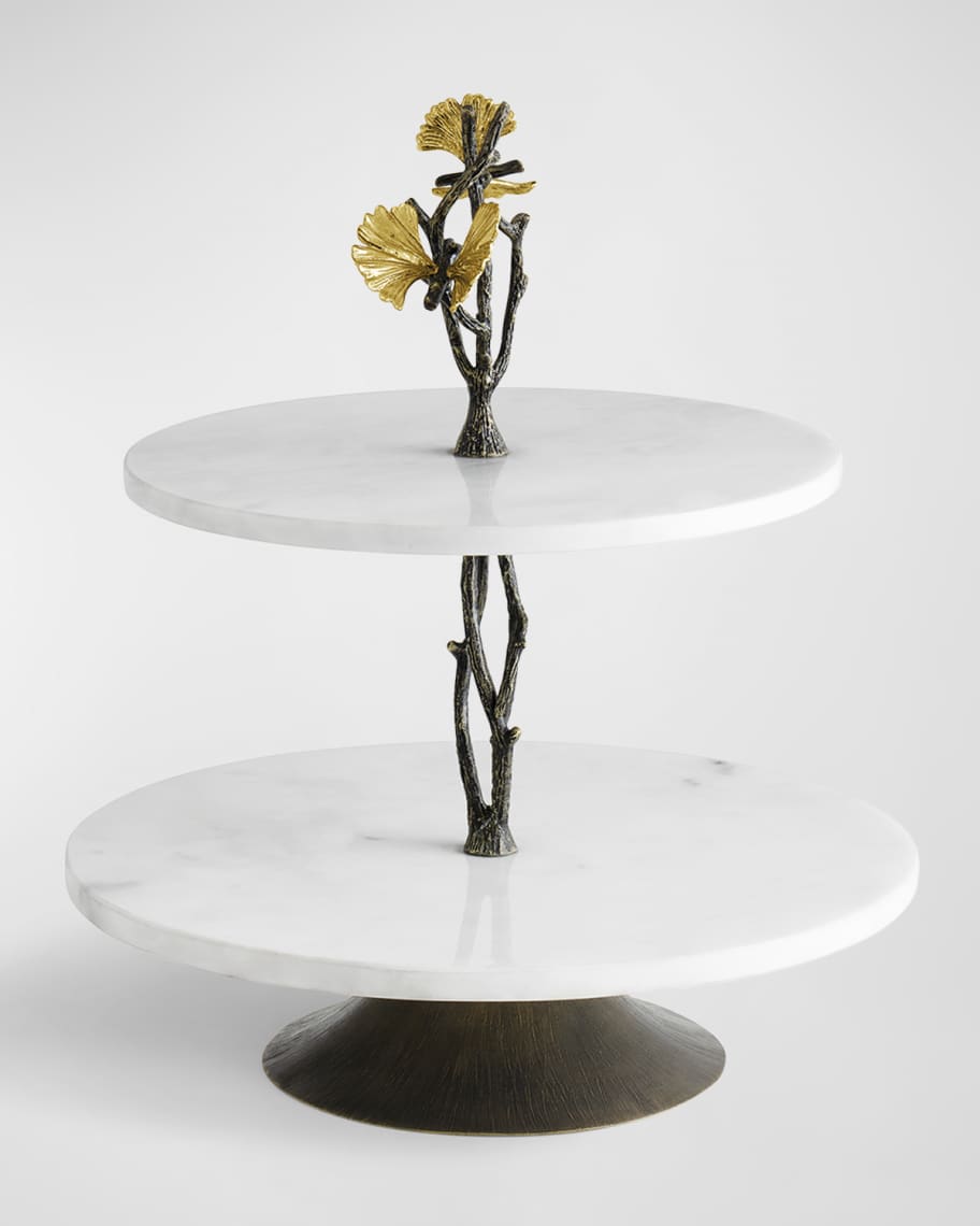 Image 2 of 5: Butterfly Ginkgo Etagere Under counter
