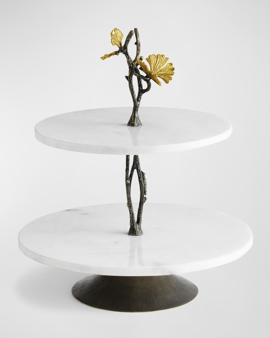Image 1 of 5: Butterfly Ginkgo Etagere Under counter