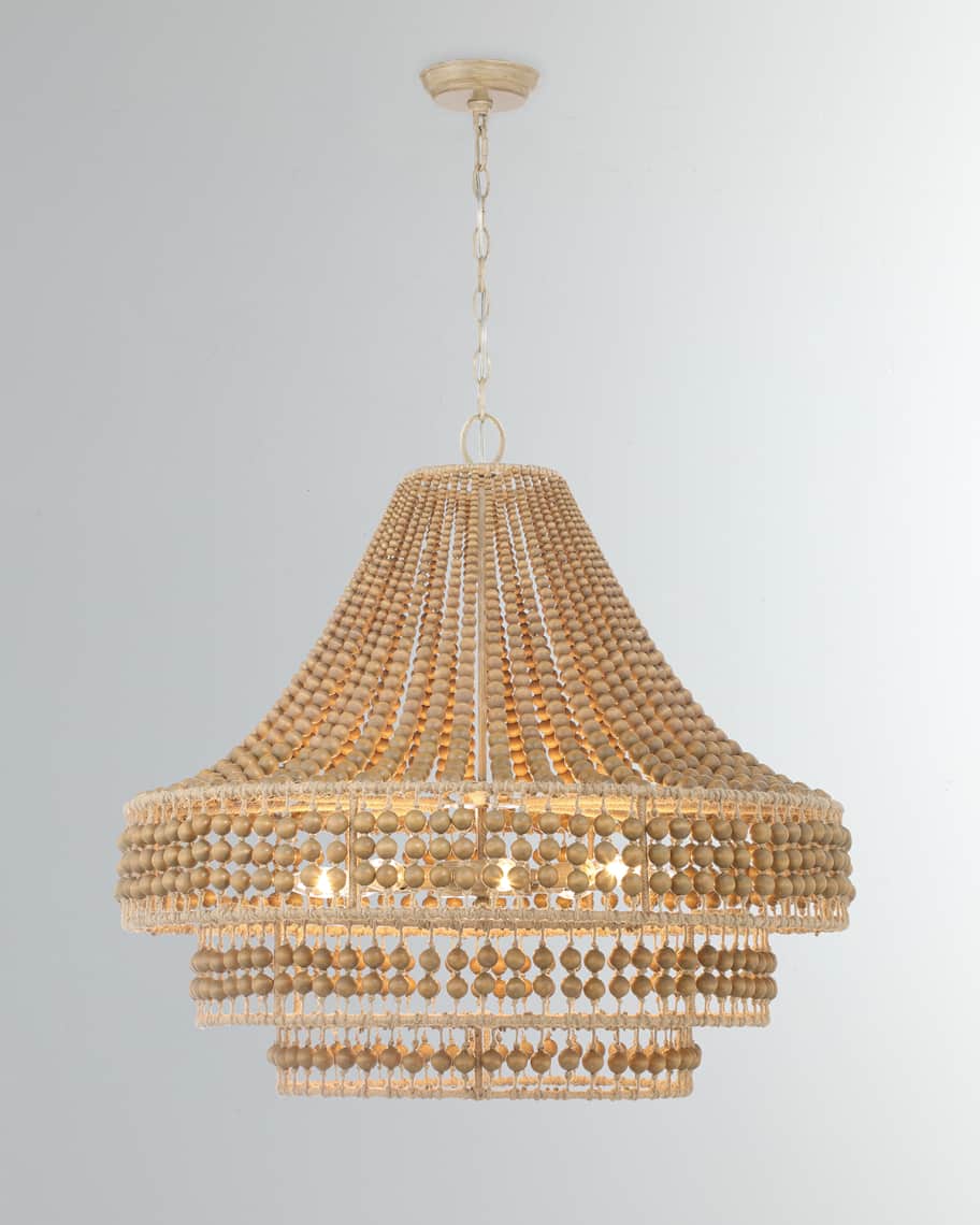 himemama 　0318 Crystorama Silas 8-Light Burnished Silver Chandelier | Horchow
