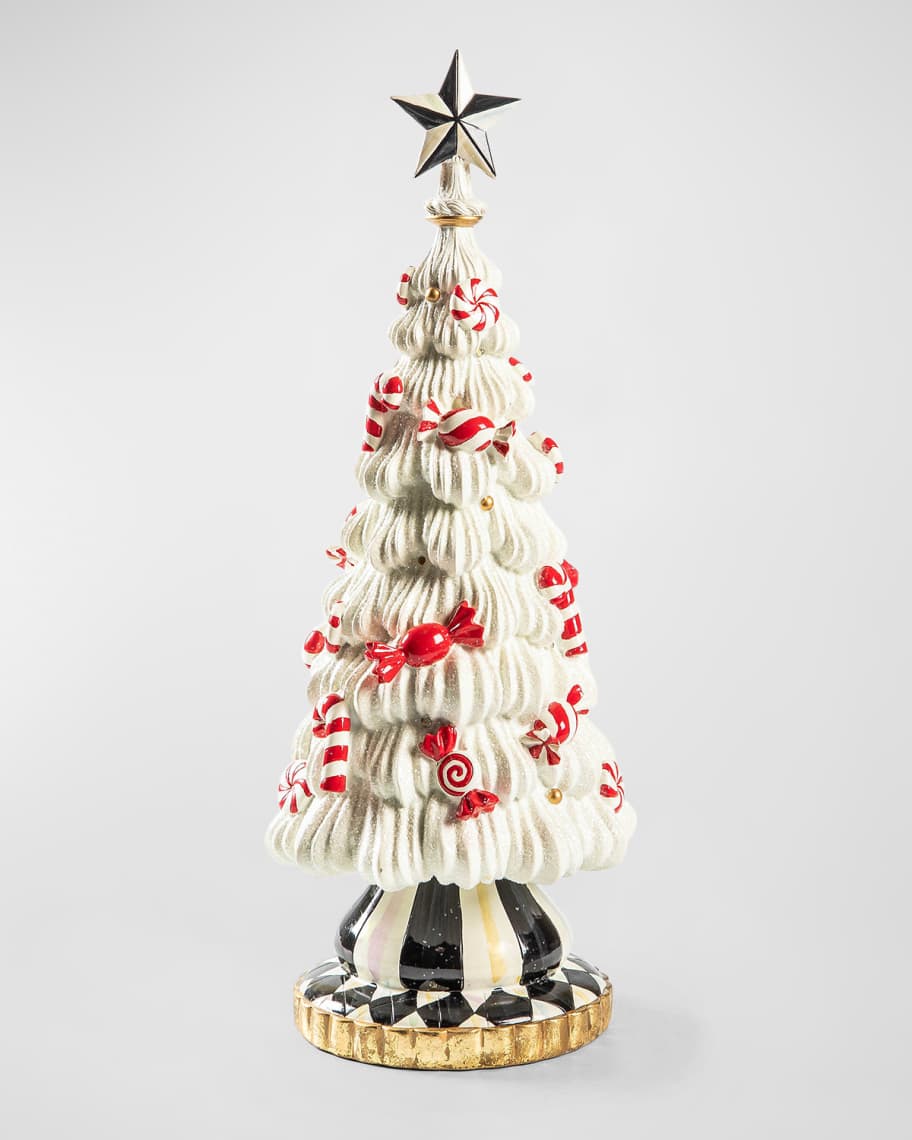 MacKenzie-Childs Peppermint Illuminated Icing Tree | Horchow