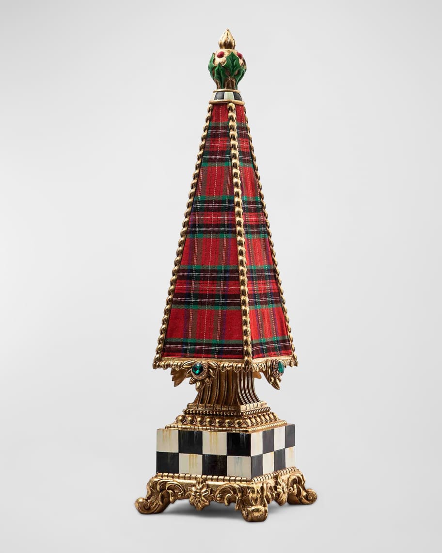 Image 1 of 3: Tartastic Dynasty Tabletop Tree Christmas Decor