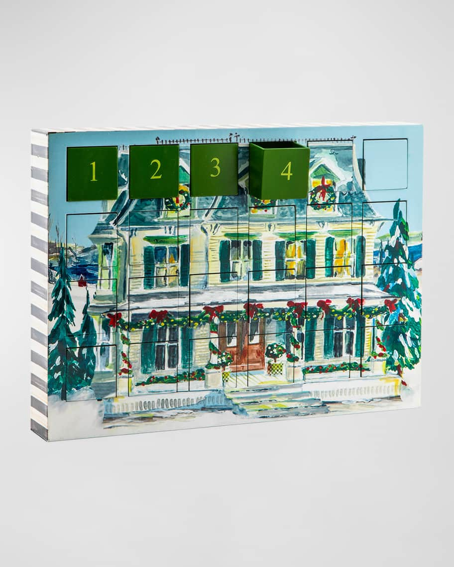 MacKenzieChilds Holiday Farmhouse Advent Calendar Horchow