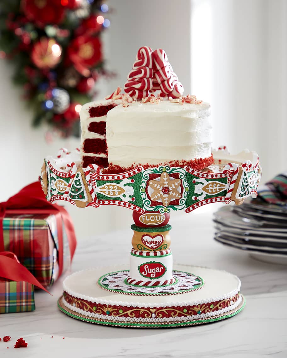 Christmas cake deals stand