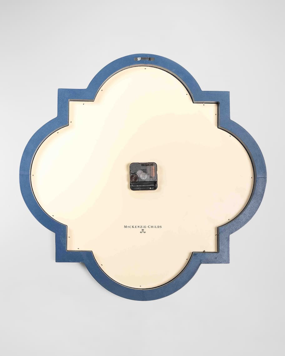 Image 2 of 2: Royal Check Tile Wall Clock