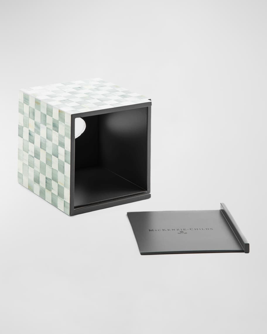 Image 3 of 3: Sterling Check Lacquer Boutique Tissue Cover