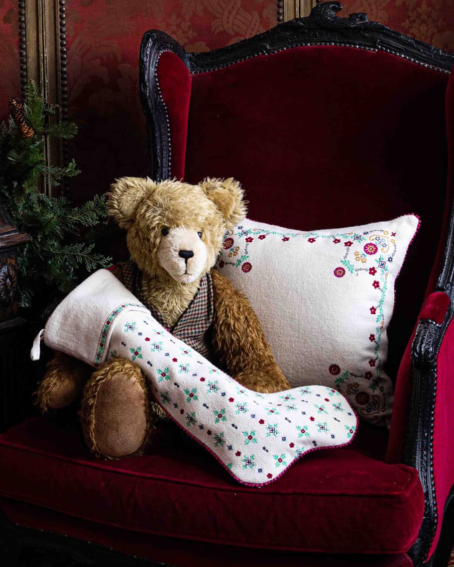Image 3 of 3: Heidi Embroidered Pillow, 18" Square
