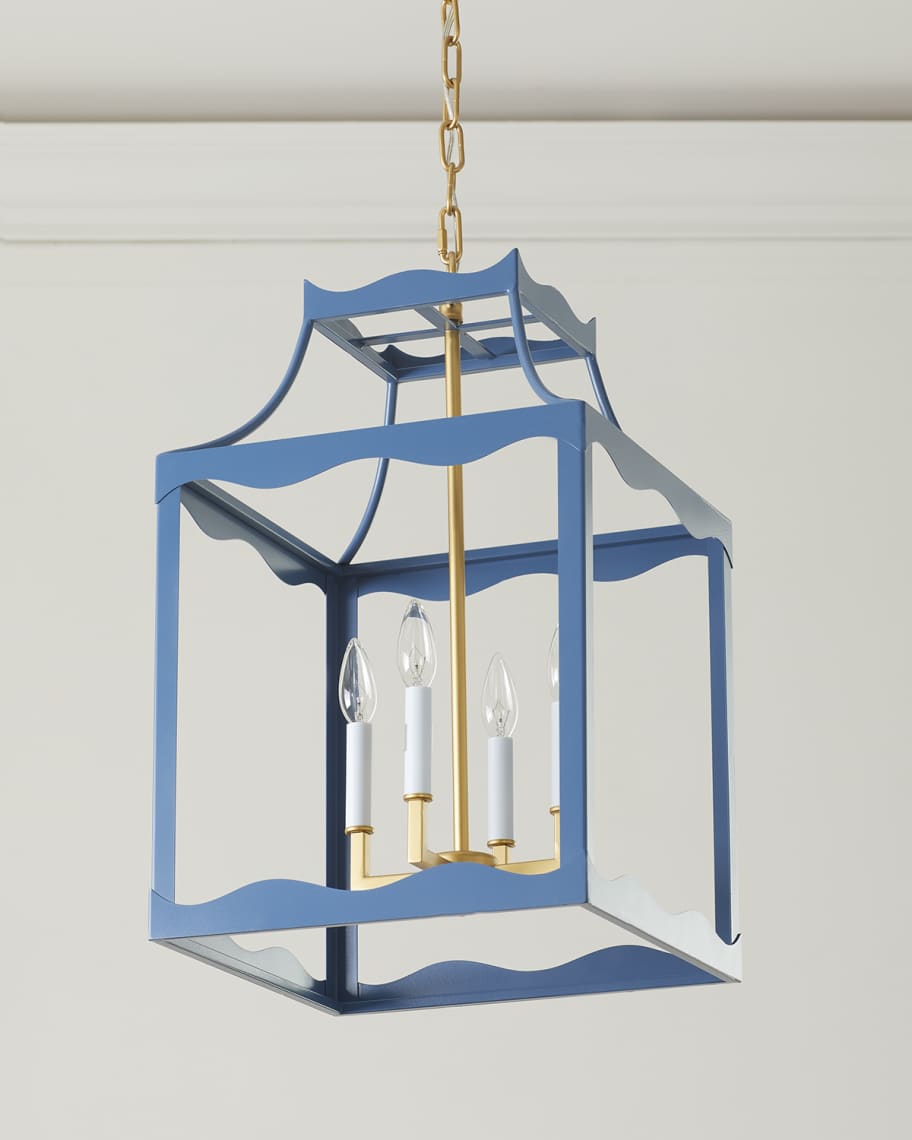 Sylvie Lantern Chandelier Blue Lighting Chandeliers