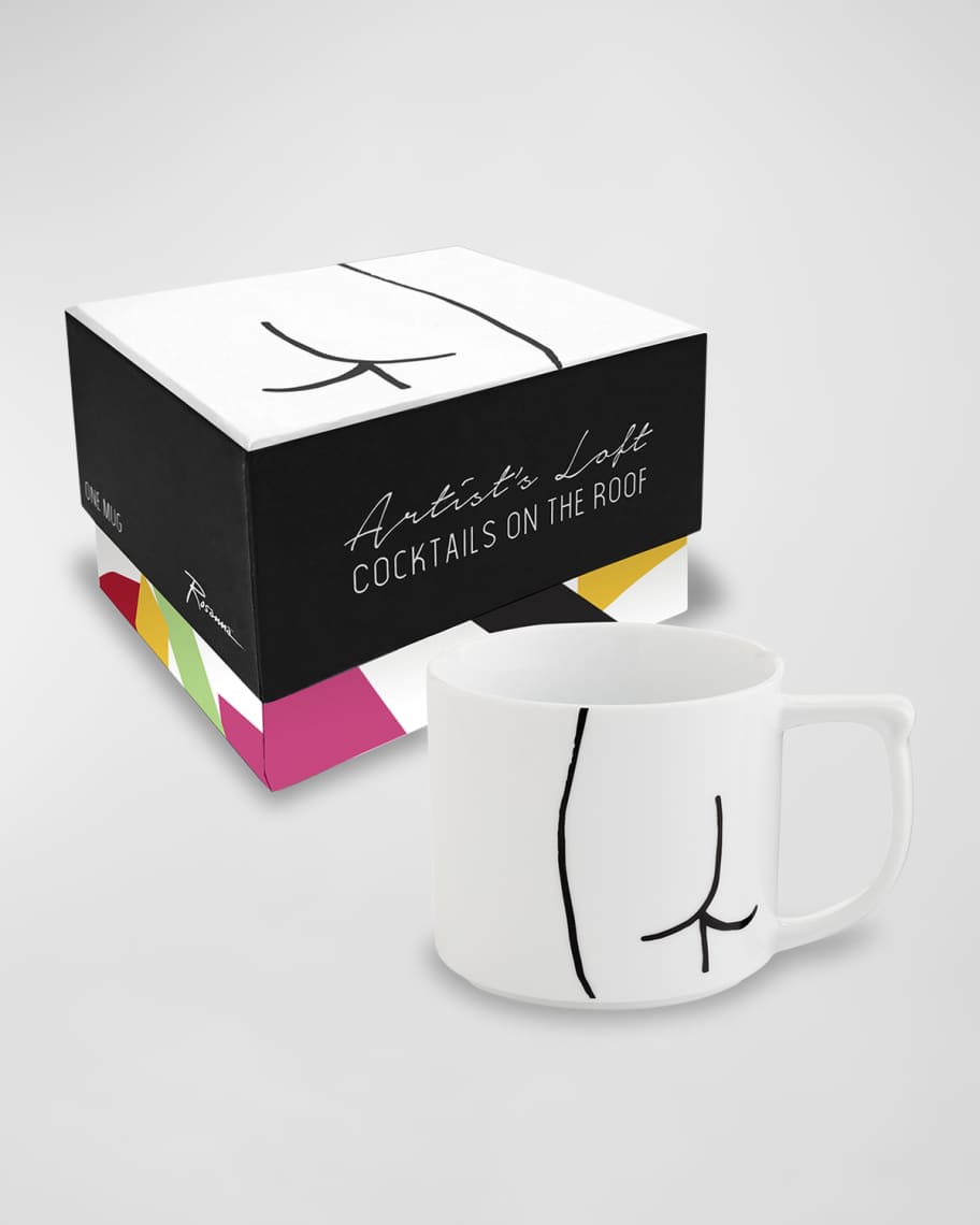 Image 1 of 2: Cocktails On The Roof Derriere Mugs - Set of 4