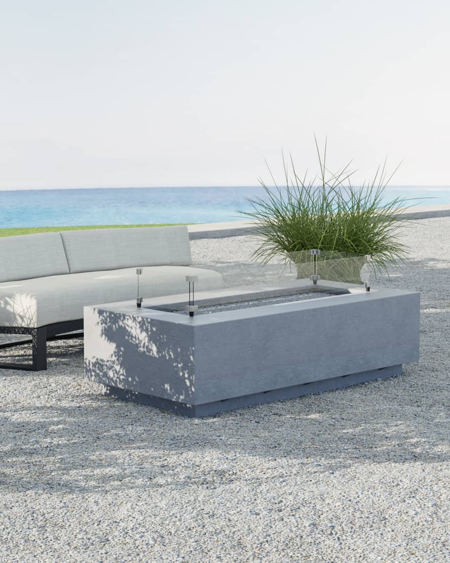 Image 1 of 2: Gravestone Rectangular Fire Table 