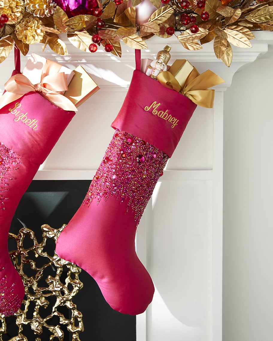 Xmas Stockings with Beads