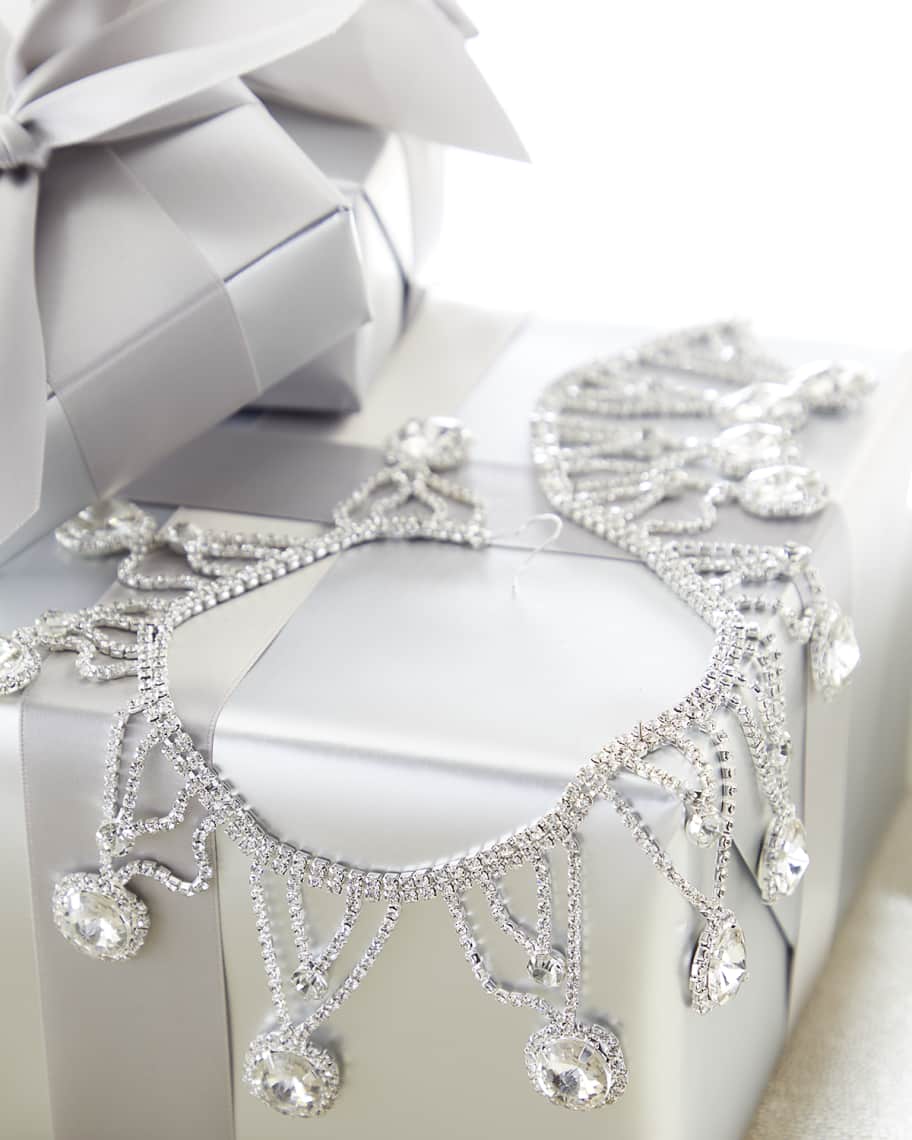 Image 1 of 1: Jewel Drop Christmas Garland, 18"
