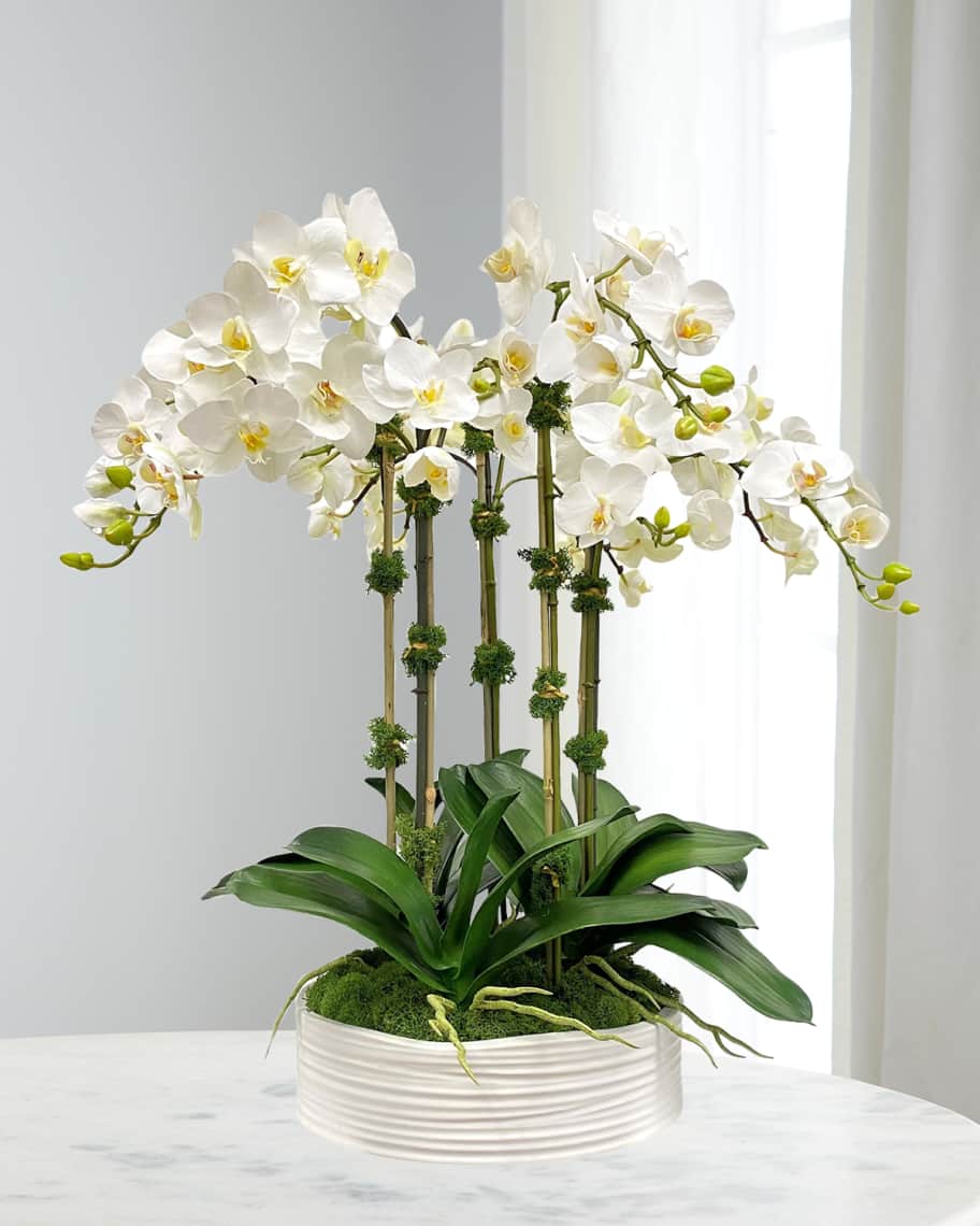 How to Create a Faux Orchid Arrangement - Porch Daydreamer